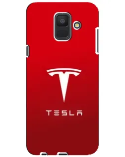 Чехол для Samsung Galaxy A6 2018 (A600F) с картинкой «Tesla Red Classic»