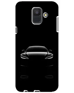 Чехол для Samsung Galaxy A6 2018 (A600F) с картинкой «Силуэт Tesla Night»