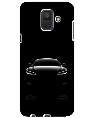 Чехол для Samsung Galaxy A6 2018 (A600F) с картинкой «Силуэт Tesla Night»