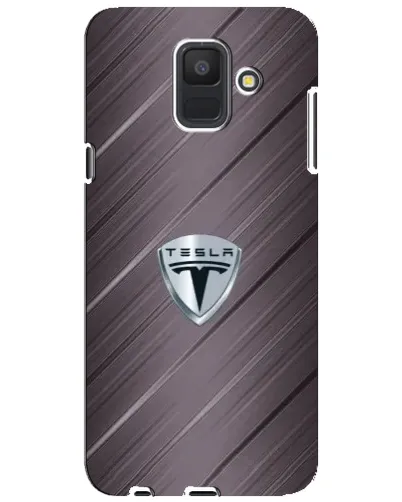 Чехол для Samsung Galaxy A6 2018 (A600F) с картинкой «Металлическая текстура Tesla»