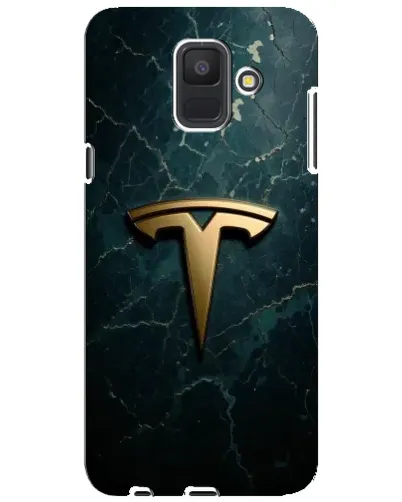Чехол для Samsung Galaxy A6 2018 (A600F) с картинкой «Мраморная Tesla Gold»