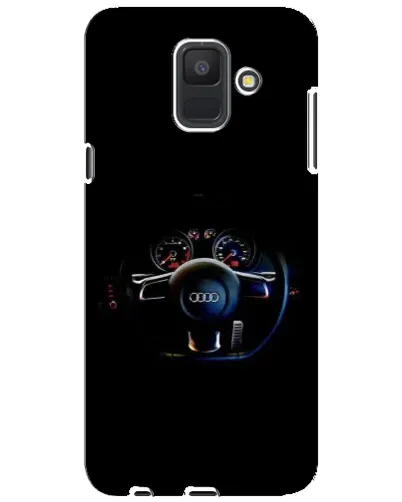 Чехол для Samsung Galaxy A6 2018 (A600F) с картинкой «Салон Audi — руль»
