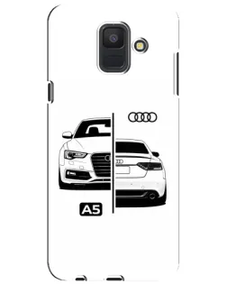 Чехол для Samsung Galaxy A6 2018 (A600F) с картинкой «Audi — контрастный дизайн» Чехол для Samsung Galaxy A6 2018 (A600F) с картинкой «Audi — контрастный дизайн»