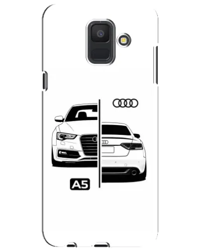 Чехол для Samsung Galaxy A6 2018 (A600F) с картинкой «Audi — контрастный дизайн»