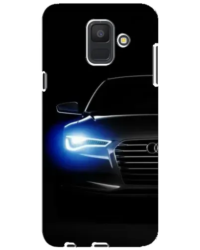 Чехол для Samsung Galaxy A6 2018 (A600F) с картинкой «Неоновый взгляд Audi»