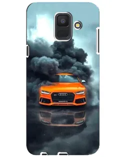 Чехол для Samsung Galaxy A6 2018 (A600F) с картинкой «Audi в облаках дыма» Чехол для Samsung Galaxy A6 2018 (A600F) с картинкой «Audi в облаках дыма»