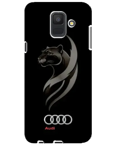 Чехол для Samsung Galaxy A6 2018 (A600F) с картинкой «Графика — пантера и Audi»
