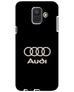 Чехол для Samsung Galaxy A6 2018 (A600F) с картинкой «Audi — золотой логотип» Чехол для Samsung Galaxy A6 2018 (A600F) с картинкой «Audi — золотой логотип»