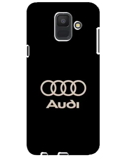 Чехол для Samsung Galaxy A6 2018 (A600F) с картинкой «Audi — золотой логотип»
