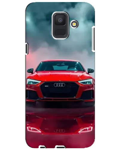Чехол для Samsung Galaxy A6 2018 (A600F) с картинкой «Audi RS — красный стиль»