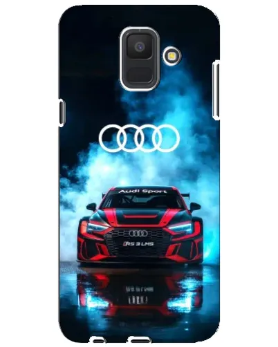 Чехол для Samsung Galaxy A6 2018 (A600F) с картинкой «Audi Sport — неон»