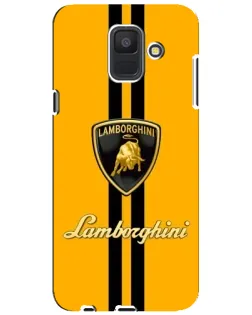 Чехол для Samsung Galaxy A6 2018 (A600F) с картинкой «Lamborghini Stripe желтый» Чехол для Samsung Galaxy A6 2018 (A600F) с картинкой «Lamborghini Stripe желтый»