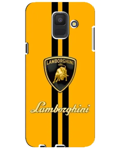 Чехол для Samsung Galaxy A6 2018 (A600F) с картинкой «Lamborghini Stripe желтый»