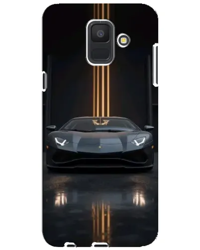 Чехол для Samsung Galaxy A6 2018 (A600F) с картинкой «Lamborghini золотые линии»