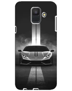 Чехол для Samsung Galaxy A6 2018 (A600F) с картинкой «Lamborghini симметрия дорог»