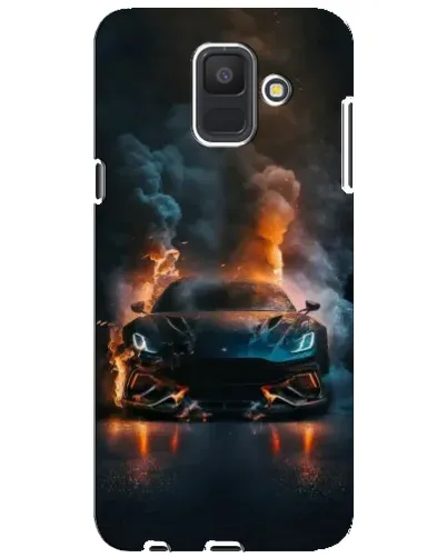 Чехол для Samsung Galaxy A6 2018 (A600F) с картинкой «Lamborghini дымная эстетика»