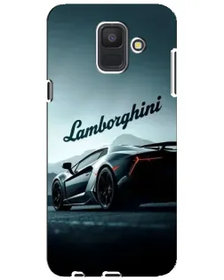 Чехол для Samsung Galaxy A6 2018 (A600F) с картинкой «Классическая надпись Lamborghini»