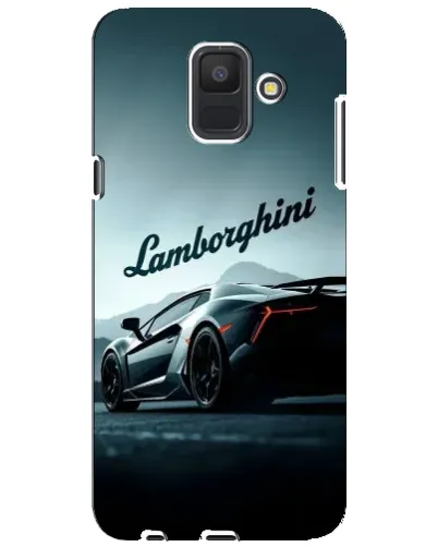 Чехол для Samsung Galaxy A6 2018 (A600F) с картинкой «Классическая надпись Lamborghini»