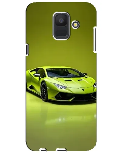 Чехол для Samsung Galaxy A6 2018 (A600F) с картинкой «Салатовый Lamborghini Huracan»
