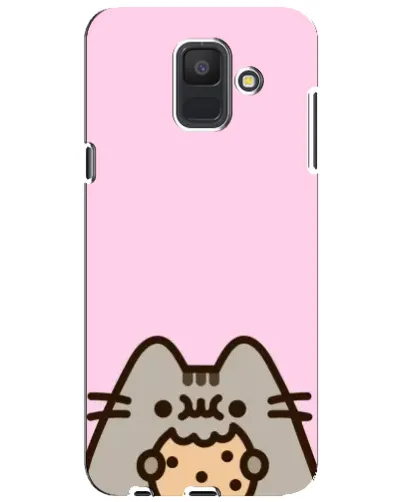 Чехол для Samsung Galaxy A6 2018 (A600F) с картинкой «Pusheen и печенье» Чехол для Samsung Galaxy A6 2018 (A600F) с картинкой «Pusheen и печенье»