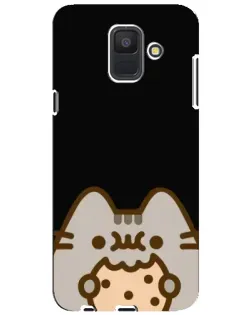 Чехол для Samsung Galaxy A6 2018 (A600F) с картинкой «Пушин на черном» Чехол для Samsung Galaxy A6 2018 (A600F) с картинкой «Пушин на черном»