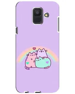 Чехол для Samsung Galaxy A6 2018 (A600F) с картинкой «Радужные Пушины» Чехол для Samsung Galaxy A6 2018 (A600F) с картинкой «Радужные Пушины»