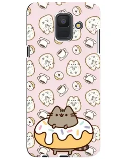 Чехол для Samsung Galaxy A6 2018 (A600F) с картинкой «Пушин на пончике» Чехол для Samsung Galaxy A6 2018 (A600F) с картинкой «Пушин на пончике»