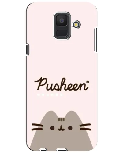 Чехол для Samsung Galaxy A6 2018 (A600F) с картинкой «Pusheen логотип» Чехол для Samsung Galaxy A6 2018 (A600F) с картинкой «Pusheen логотип»