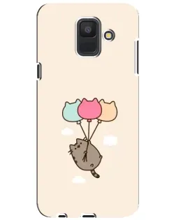 Чехол для Samsung Galaxy A6 2018 (A600F) с картинкой «Пушин на шариках» Чехол для Samsung Galaxy A6 2018 (A600F) с картинкой «Пушин на шариках»