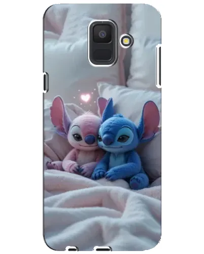 Чехол для Samsung Galaxy A6 2018 (A600F) с картинкой «Плюшевые Стич Ангел»