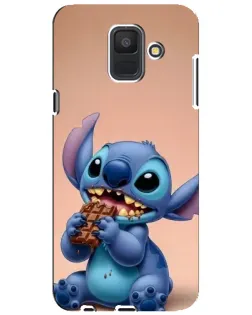 Чехол для Samsung Galaxy A6 2018 (A600F) с картинкой «Стич ест шоколад» Чехол для Samsung Galaxy A6 2018 (A600F) с картинкой «Стич ест шоколад»