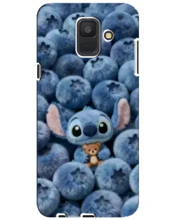 Чехол для Samsung Galaxy A6 2018 (A600F) с картинкой «Стич и голубика» Чехол для Samsung Galaxy A6 2018 (A600F) с картинкой «Стич и голубика»