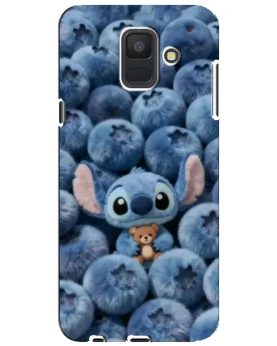 Чехол для Samsung Galaxy A6 2018 (A600F) с картинкой «Стич и голубика»