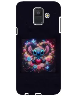 Чехол для Samsung Galaxy A6 2018 (A600F) с картинкой «Stitch в цветах» Чехол для Samsung Galaxy A6 2018 (A600F) с картинкой «Stitch в цветах»