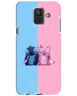Чехол для Samsung Galaxy A6 2018 (A600F) с картинкой «Stitch и Angel Love» Чехол для Samsung Galaxy A6 2018 (A600F) с картинкой «Stitch и Angel Love»