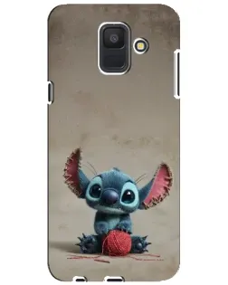 Чехол для Samsung Galaxy A6 2018 (A600F) с картинкой «Стич на коричневом фоне» Чехол для Samsung Galaxy A6 2018 (A600F) с картинкой «Стич на коричневом фоне»
