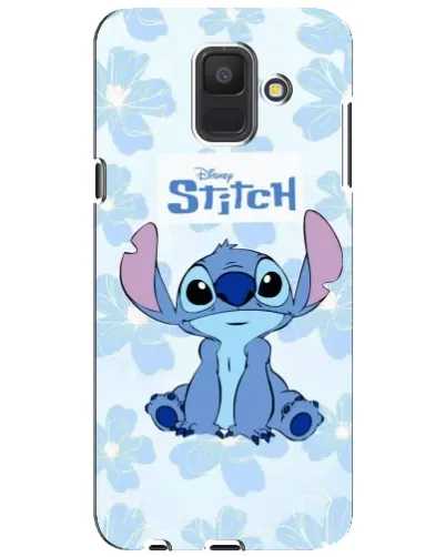Чехол для Samsung Galaxy A6 2018 (A600F) с картинкой «Stitch среди цветов»