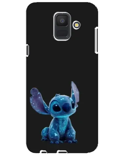 Чехол для Samsung Galaxy A6 2018 (A600F) с картинкой «Стич на черном»