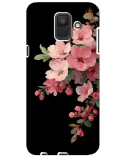 Чехол для Samsung Galaxy A6 2018 (A600F) с картинкой «Розовая ветка сакуры»