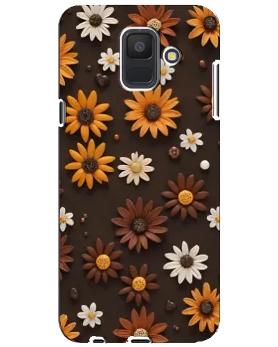 Чехол для Samsung Galaxy A6 2018 (A600F) с картинкой «Узор из маленьких подсолнухов» Чехол для Samsung Galaxy A6 2018 (A600F) с картинкой «Узор из маленьких подсолнухов»