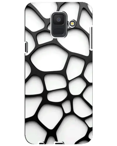 Чехол для Samsung Galaxy A6 2018 (A600F) с картинкой «Белая объемная сетка» Чехол для Samsung Galaxy A6 2018 (A600F) с картинкой «Белая объемная сетка»