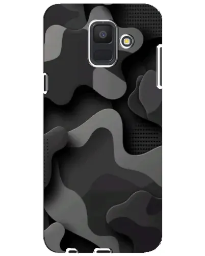 Чехол для Samsung Galaxy A6 2018 (A600F) с картинкой «Темный абстрактный камуфляж» Чехол для Samsung Galaxy A6 2018 (A600F) с картинкой «Темный абстрактный камуфляж»