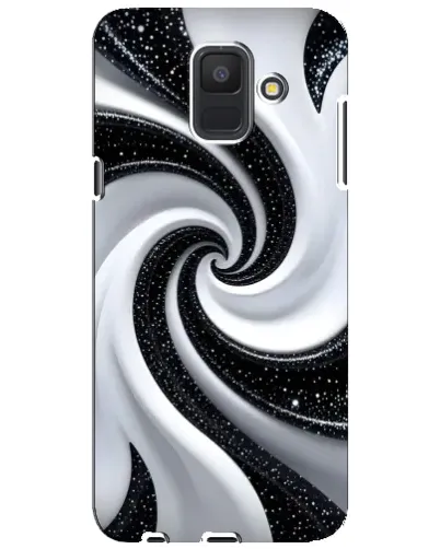 Чехол для Samsung Galaxy A6 2018 (A600F) с картинкой «Черно-белая спираль» Чехол для Samsung Galaxy A6 2018 (A600F) с картинкой «Черно-белая спираль»