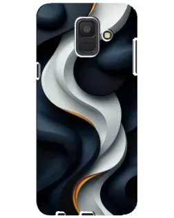 Чохол для Samsung Galaxy A6 2018 (A600F) з картинкою «Об'ємні чорно-білі стрічки» Чохол для Samsung Galaxy A6 2018 (A600F) з картинкою «Об'ємні чорно-білі стрічки»