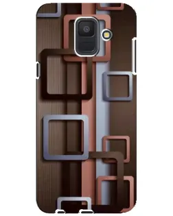 Чохол для Samsung Galaxy A6 2018 (A600F) з картинкою «Коричневі об'ємні квадрати» Чохол для Samsung Galaxy A6 2018 (A600F) з картинкою «Коричневі об'ємні квадрати»