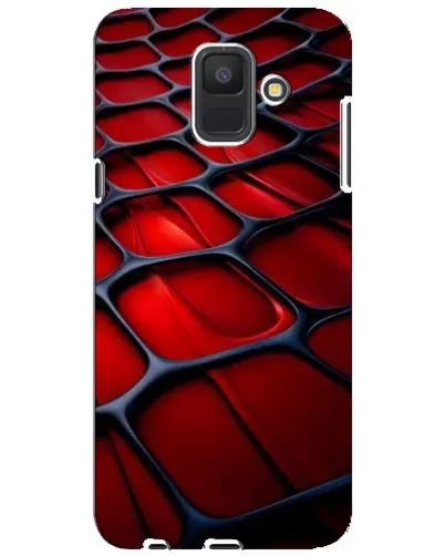 Чехол для Samsung Galaxy A6 2018 (A600F) с картинкой «Красная глянцевая сетка» Чехол для Samsung Galaxy A6 2018 (A600F) с картинкой «Красная глянцевая сетка»