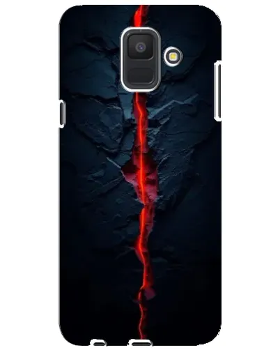 Чехол для Samsung Galaxy A6 2018 (A600F) с картинкой «Kрасная лавовая трещина» Чехол для Samsung Galaxy A6 2018 (A600F) с картинкой «Kрасная лавовая трещина»