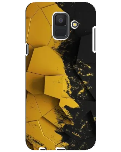 Чехол для Samsung Galaxy A6 2018 (A600F) с картинкой «Золотые осколки геометрии» Чехол для Samsung Galaxy A6 2018 (A600F) с картинкой «Золотые осколки геометрии»