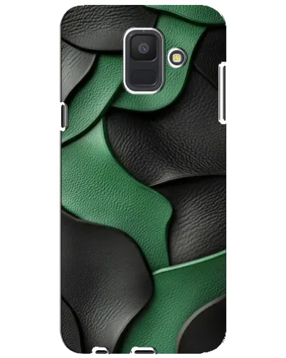 Чехол для Samsung Galaxy A6 2018 (A600F) с картинкой «Зеленые кожаные волны» Чехол для Samsung Galaxy A6 2018 (A600F) с картинкой «Зеленые кожаные волны»