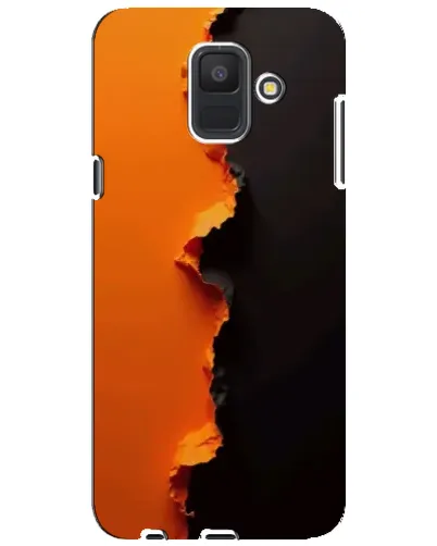 Чехол для Samsung Galaxy A6 2018 (A600F) с картинкой «Оранжевый разлом» Чехол для Samsung Galaxy A6 2018 (A600F) с картинкой «Оранжевый разлом»